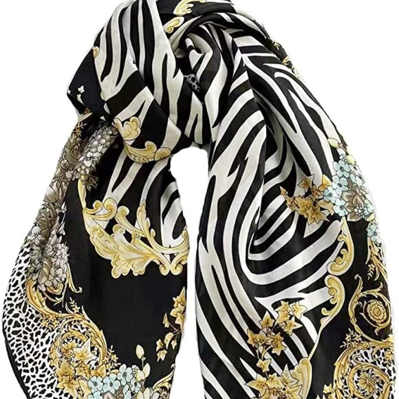 Stylish Animal Print Wrap Scarf 51" x 51" - Picture 3 of 5
